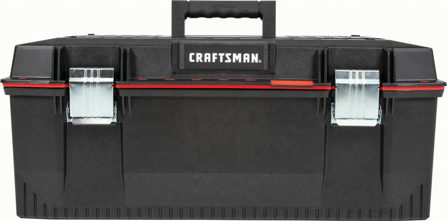 CRAFTSMAN Portable Tool Boxes PRO 28-in Red Plastic Lockable Tool Box 2 CRAFTSMAN Portable Tool Boxes PRO 28-in Red Plastic Lockable Tool Box - Image 2