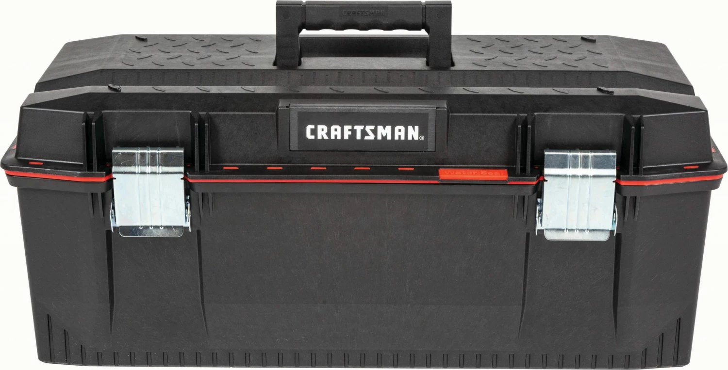 CRAFTSMAN Portable Tool Boxes PRO 28-in Red Plastic Lockable Tool Box 1 CRAFTSMAN Portable Tool Boxes PRO 28-in Red Plastic Lockable Tool Box