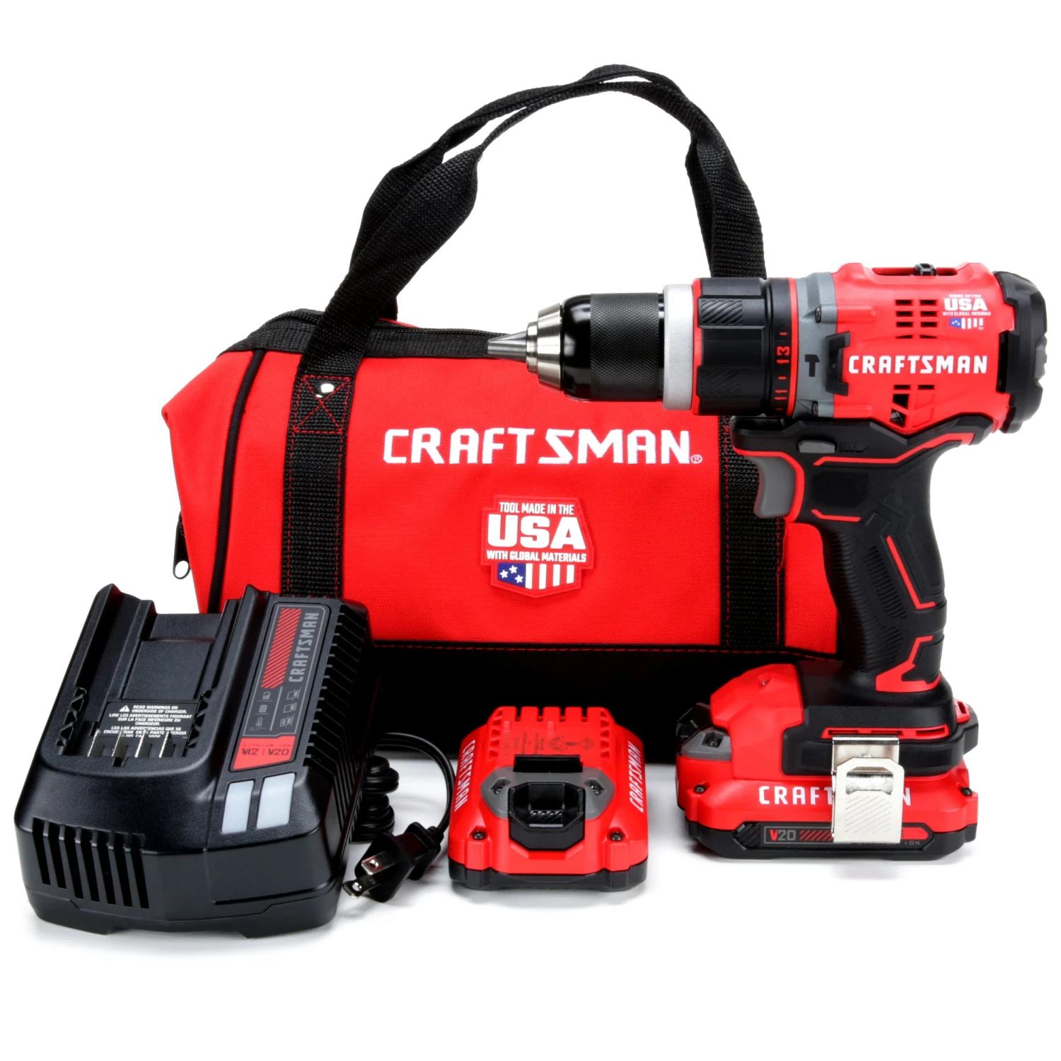 CRAFTSMAN Hammer Drills V20 1/2-in 20-volt Max Variable Speed Brushless Cordless Hammer Drill (2-Batteries Included) 3 CRAFTSMAN Hammer Drills V20 1/2-in 20-volt Max Variable Speed Brushless Cordless Hammer Drill (2-Batteries Included) - Image 3