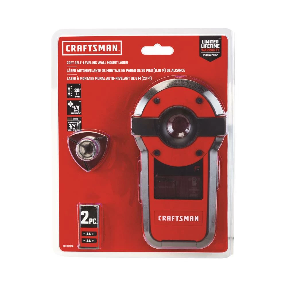 CRAFTSMAN Laser Levels 20-ft Beam Self-Leveling Line Generator Line Laser Level 4 CRAFTSMAN Laser Levels 20-ft Beam Self-Leveling Line Generator Line Laser Level - Image 4