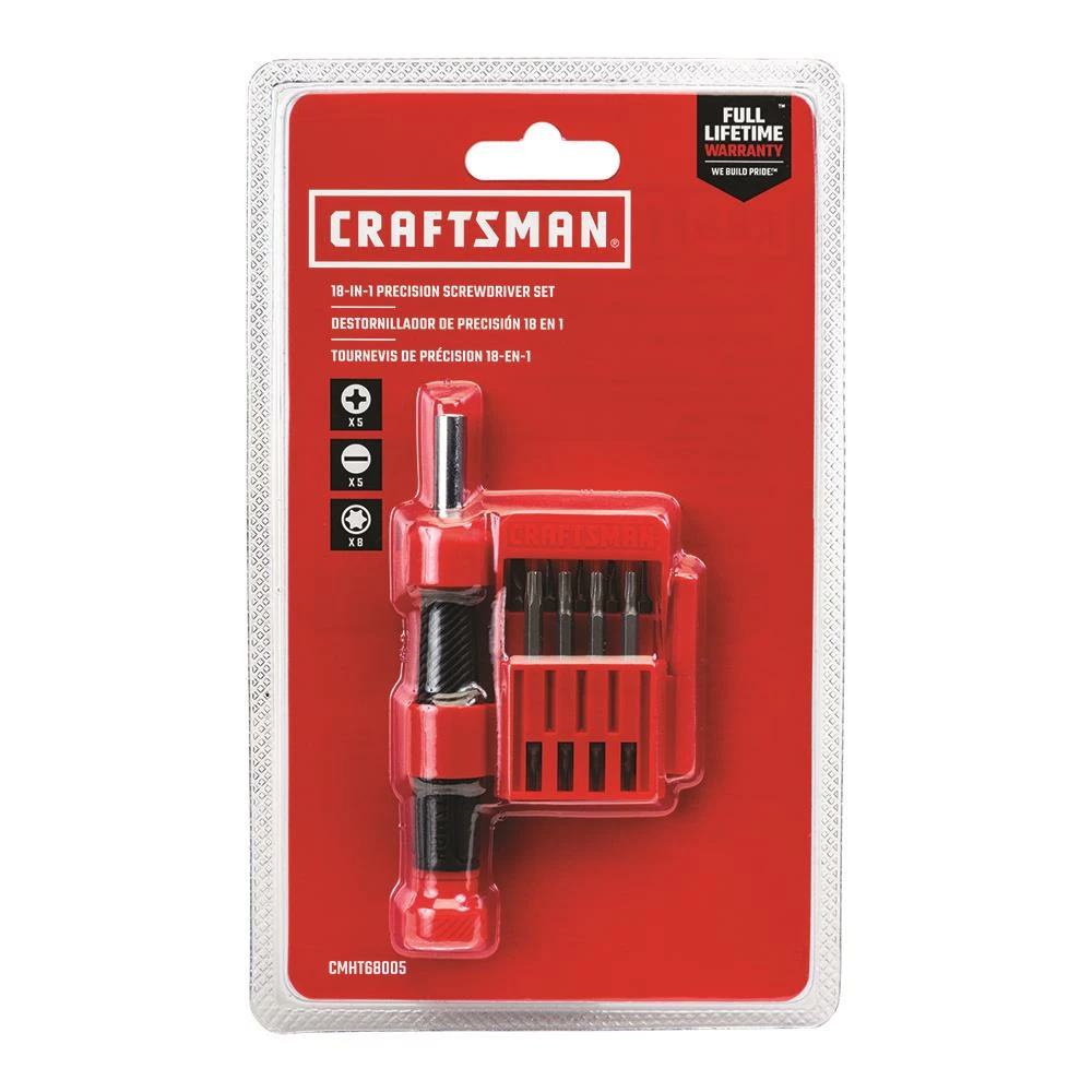 CRAFTSMAN Screwdrivers Precision 18-Piece Bi-material Handle Set Multi-bit Screwdriver Set 3 CRAFTSMAN Screwdrivers Precision 18-Piece Bi-material Handle Set Multi-bit Screwdriver Set - Image 3