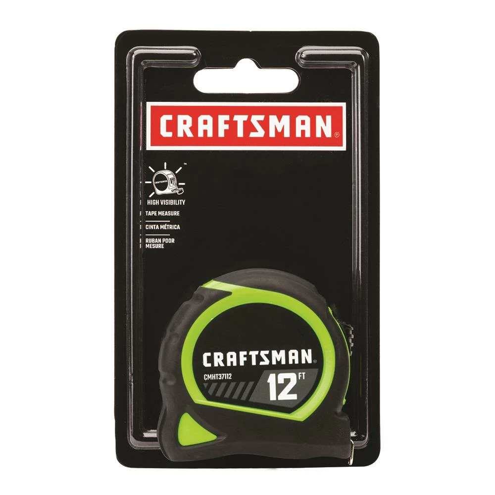 CRAFTSMAN Tape Measures HI-VIS 12-ft Tape Measure 9 CRAFTSMAN Tape Measures HI-VIS 12-ft Tape Measure - Image 9