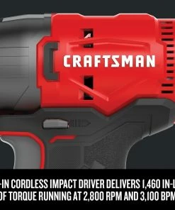 CRAFTSMAN Power Tool Combo Kits V20 2-Tool 20-Volt Max Power Tool Combo Kit with Soft Case (2-Batteries Included and Charger Included) -Craftsman Store 09651940
