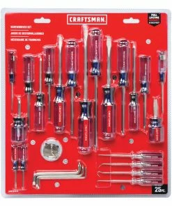 CRAFTSMAN Screwdrivers 25-Piece Acetate Handle Set Screwdriver Set 6 CRAFTSMAN Screwdrivers 25-Piece Acetate Handle Set Screwdriver Set -Craftsman Store 09659436