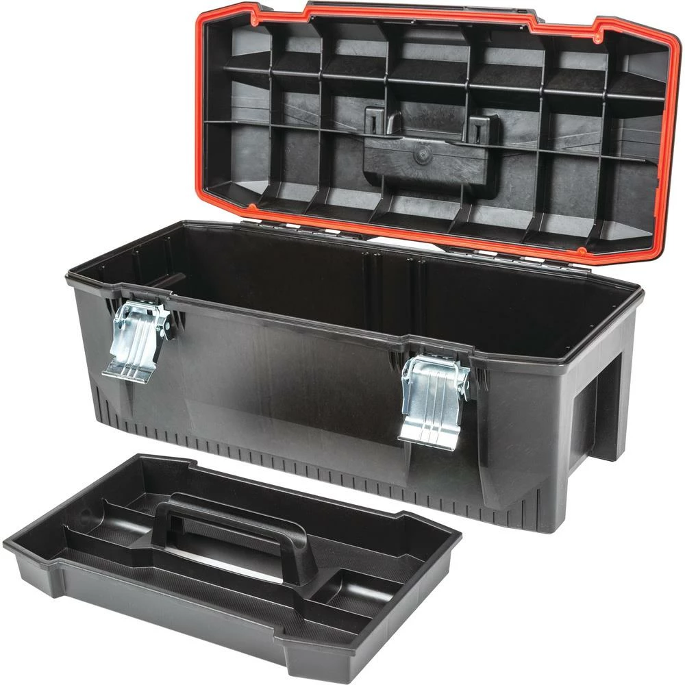 CRAFTSMAN Portable Tool Boxes PRO 28-in Red Plastic Lockable Tool Box 7 CRAFTSMAN Portable Tool Boxes PRO 28-in Red Plastic Lockable Tool Box - Image 7