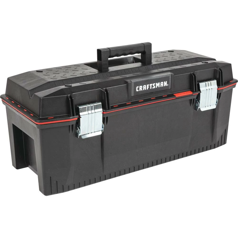 CRAFTSMAN Portable Tool Boxes PRO 28-in Red Plastic Lockable Tool Box 6 CRAFTSMAN Portable Tool Boxes PRO 28-in Red Plastic Lockable Tool Box - Image 6