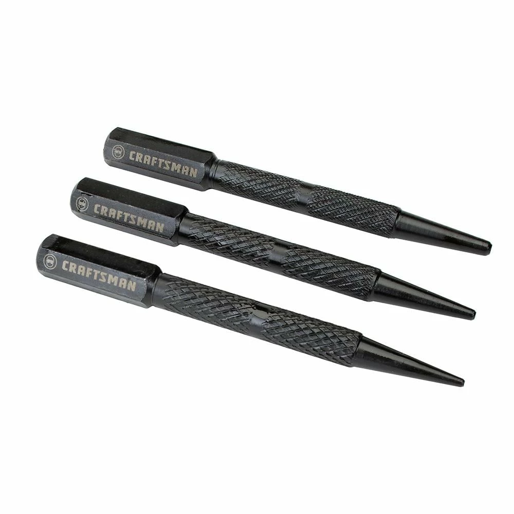 CRAFTSMAN Punches Tip Sizes Include 1/32-in, 2/32-in, 3/32-in Nail Set Punch 2 CRAFTSMAN Punches Tip Sizes Include 1/32-in, 2/32-in, 3/32-in Nail Set Punch - Image 2