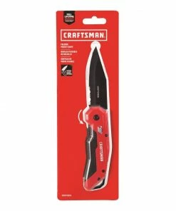 CRAFTSMAN Pocket Knives 4.31-in High Carbon Stainless Steel Black Oxide Pocket Knife -Craftsman Store 09727510