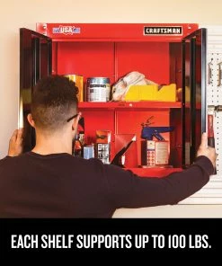 CRAFTSMAN Garage Cabinets 2000 28-in W x 28-in H x 12-in D Steel Wall-mounted Garage Cabinet -Craftsman Store 09728143