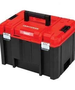 CRAFTSMAN Portable Tool Boxes VERSASTACK System 17-in Red Plastic Lockable Tool Box -Craftsman Store 09729730