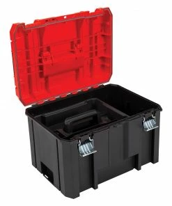CRAFTSMAN Portable Tool Boxes VERSASTACK System 17-in Red Plastic Lockable Tool Box -Craftsman Store 09729736