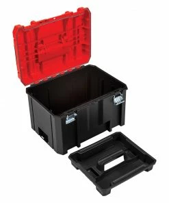 CRAFTSMAN Portable Tool Boxes VERSASTACK System 17-in Red Plastic Lockable Tool Box -Craftsman Store 09729737