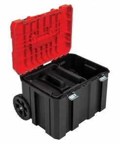 CRAFTSMAN Portable Tool Boxes VERSASTACK System 20-in Red Plastic Wheels Lockable Tool Box -Craftsman Store 09729806
