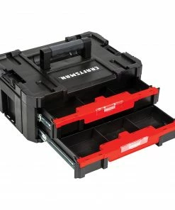 CRAFTSMAN Portable Tool Boxes VERSASTACK System 17-in 2-Drawer Black Plastic Tool Box -Craftsman Store 09729811