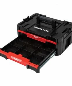 CRAFTSMAN Portable Tool Boxes VERSASTACK System 17-in 2-Drawer Black Plastic Tool Box -Craftsman Store 09729814