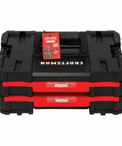 CRAFTSMAN Portable Tool Boxes VERSASTACK System 17-in 2-Drawer Black Plastic Tool Box -Craftsman Store 09729815