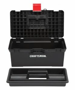 CRAFTSMAN Portable Tool Boxes 16-in Black Plastic Lockable Tool Box 11 CRAFTSMAN Portable Tool Boxes 16-in Black Plastic Lockable Tool Box -Craftsman Store 09729825