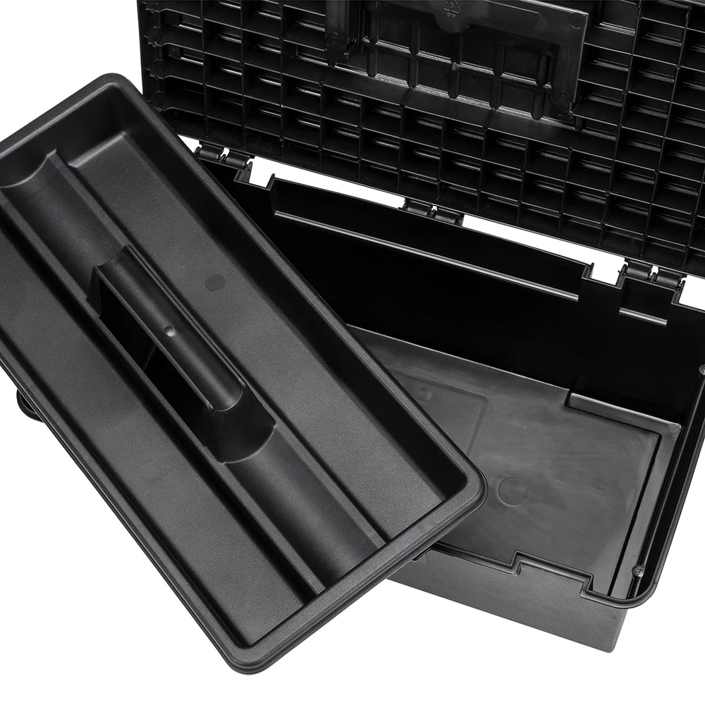 CRAFTSMAN Portable Tool Boxes 16-in Black Plastic Lockable Tool Box 7 CRAFTSMAN Portable Tool Boxes 16-in Black Plastic Lockable Tool Box - Image 7
