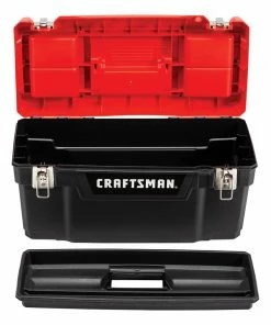 CRAFTSMAN Portable Tool Boxes DIY 20-in Red Plastic Lockable Tool Box -Craftsman Store 09729830