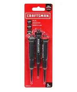 CRAFTSMAN Punches 1/32-in, 2/32-in, 3/32-in Nail-Set Punch -Craftsman Store 09733690