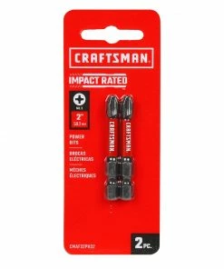 CRAFTSMAN Impact Driver Bits Impact-Rated 2-Piece 1/4-in x 2-in Phillips Impact Driver Bit -Craftsman Store 09734970
