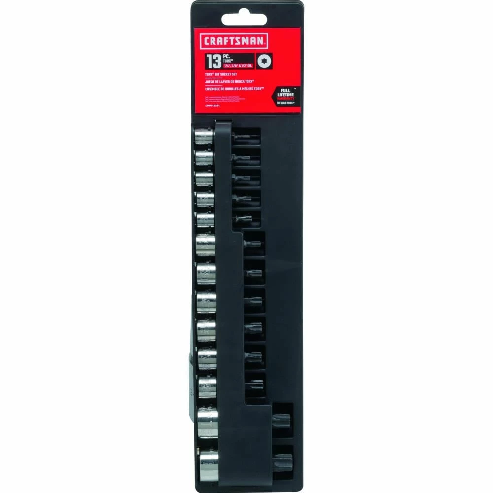 CRAFTSMAN Driver Sockets & Sets 13-Piece 1/4-in; 3/8-in Drive Set Torx Bit Torx Driver Socket Set 2 CRAFTSMAN Driver Sockets & Sets 13-Piece 1/4-in; 3/8-in Drive Set Torx Bit Torx Driver Socket Set - Image 2