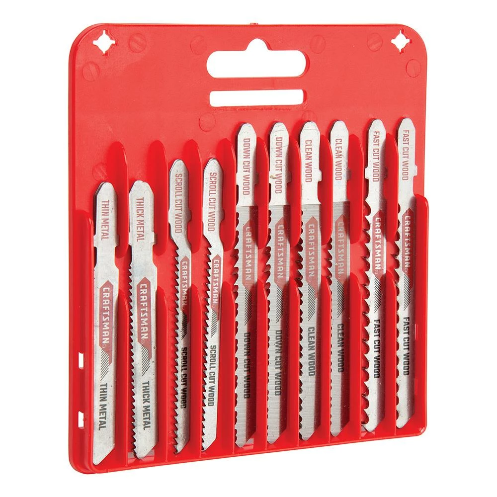 CRAFTSMAN Jigsaw Blades 13-Pack Set T-shank High-carbon Steel Jigsaw Blade Set 5 CRAFTSMAN Jigsaw Blades 13-Pack Set T-shank High-carbon Steel Jigsaw Blade Set - Image 5