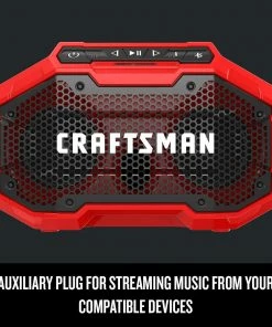 CRAFTSMAN Jobsite Radios V20 20-Volt Max Cordless Jobsite Bluetooth Speaker -Craftsman Store 09867227