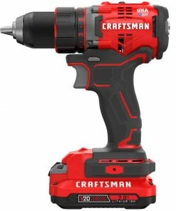CRAFTSMAN Drills V20 20-volt Max 1/2-in Brushless Cordless Drill (2-Batteries Included and Charger Included) -Craftsman Store 09890354