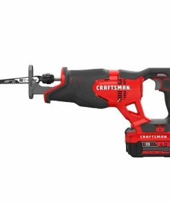 CRAFTSMAN Reciprocating Saws V20 20-volt Max Variable Speed Cordless Reciprocating Saw (Charger Included and Battery Included) -Craftsman Store 09896296