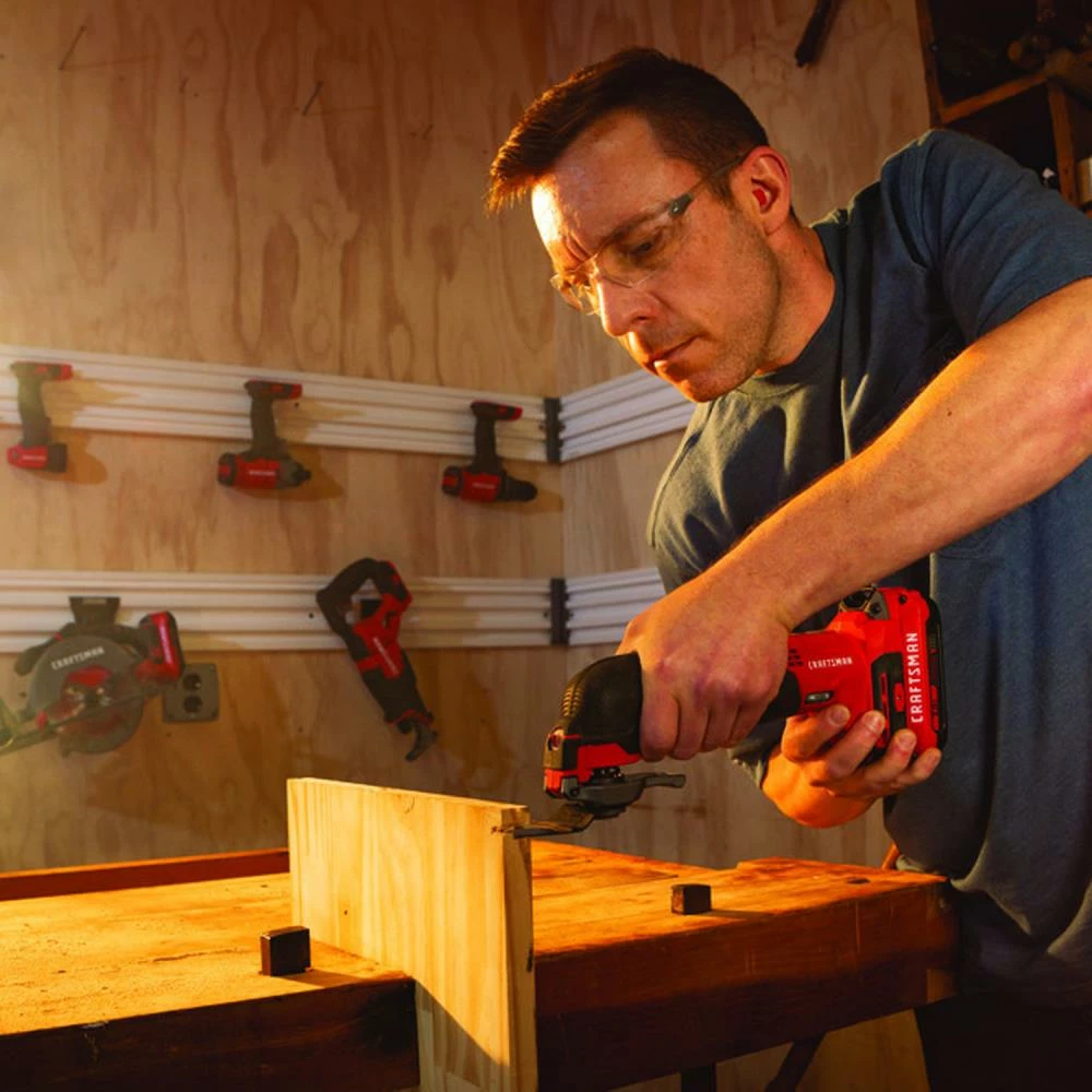 CRAFTSMAN Oscillating Tool Kits V20 15-Piece 20-volt Max Variable Speed Oscillating Multi-Tool Kit with Soft Case (1-Battery Included) 9 CRAFTSMAN Oscillating Tool Kits V20 15-Piece 20-volt Max Variable Speed Oscillating Multi-Tool Kit with Soft Case (1-Battery Included) - Image 9