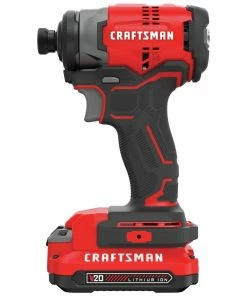 CRAFTSMAN Impact Drivers V20 20-volt Max Variable Speed Brushless Cordless Impact Driver (1-Battery Included) -Craftsman Store 09900527