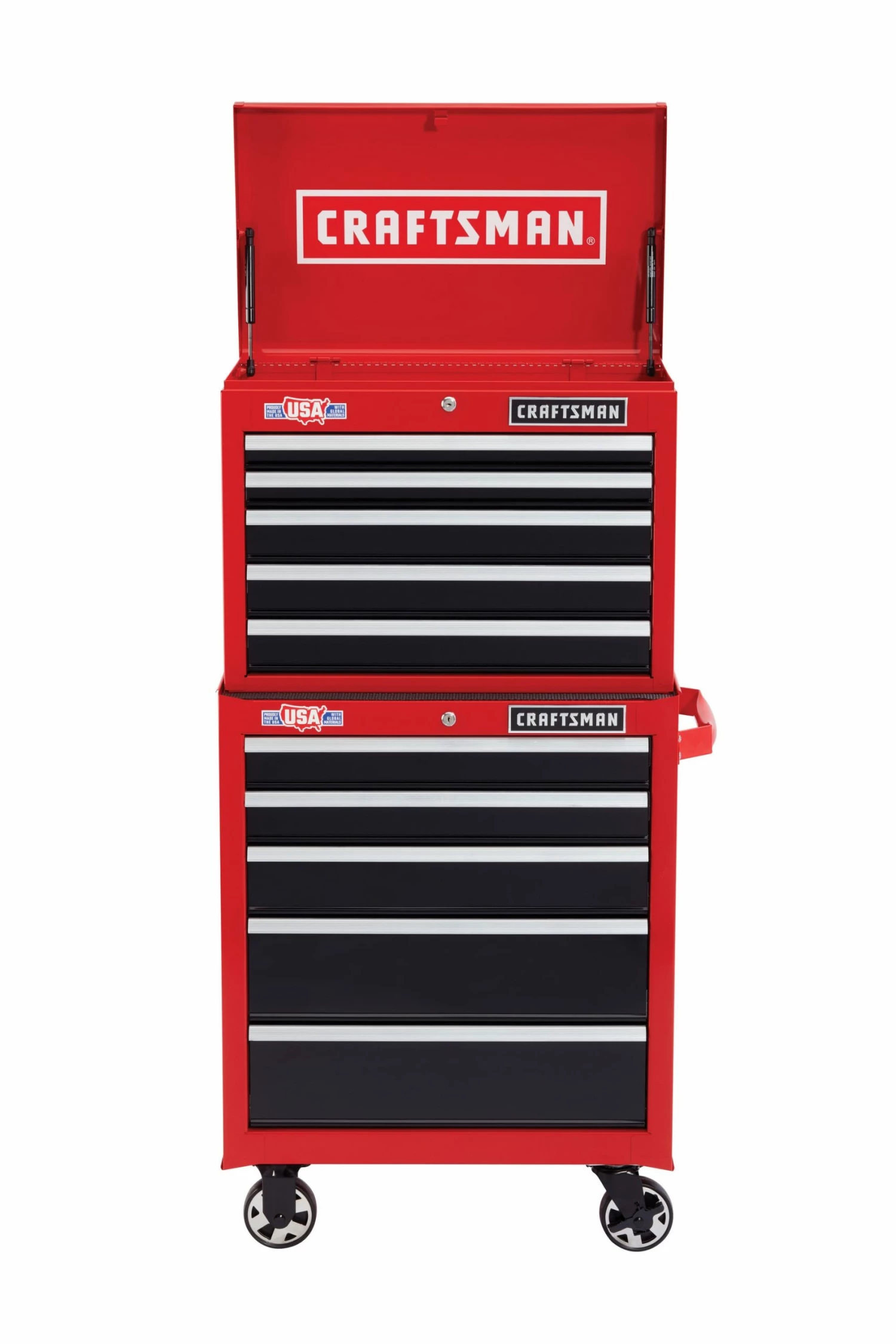 CRAFTSMAN Bottom Tool Cabinets 2000 Series 26.5-in W x 34-in H 5-Drawer Steel Rolling Tool Cabinet (Red) 5 CRAFTSMAN Bottom Tool Cabinets 2000 Series 26.5-in W x 34-in H 5-Drawer Steel Rolling Tool Cabinet (Red) - Image 5