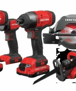 CRAFTSMAN Power Tool Combo Kits V20 6-Tool 20-Volt Max Power Tool Combo Kit with Soft Case (2-Batteries Included and Charger Included) 45 CRAFTSMAN Power Tool Combo Kits V20 6-Tool 20-Volt Max Power Tool Combo Kit with Soft Case (2-Batteries Included and Charger Included) -Craftsman Store 09986186