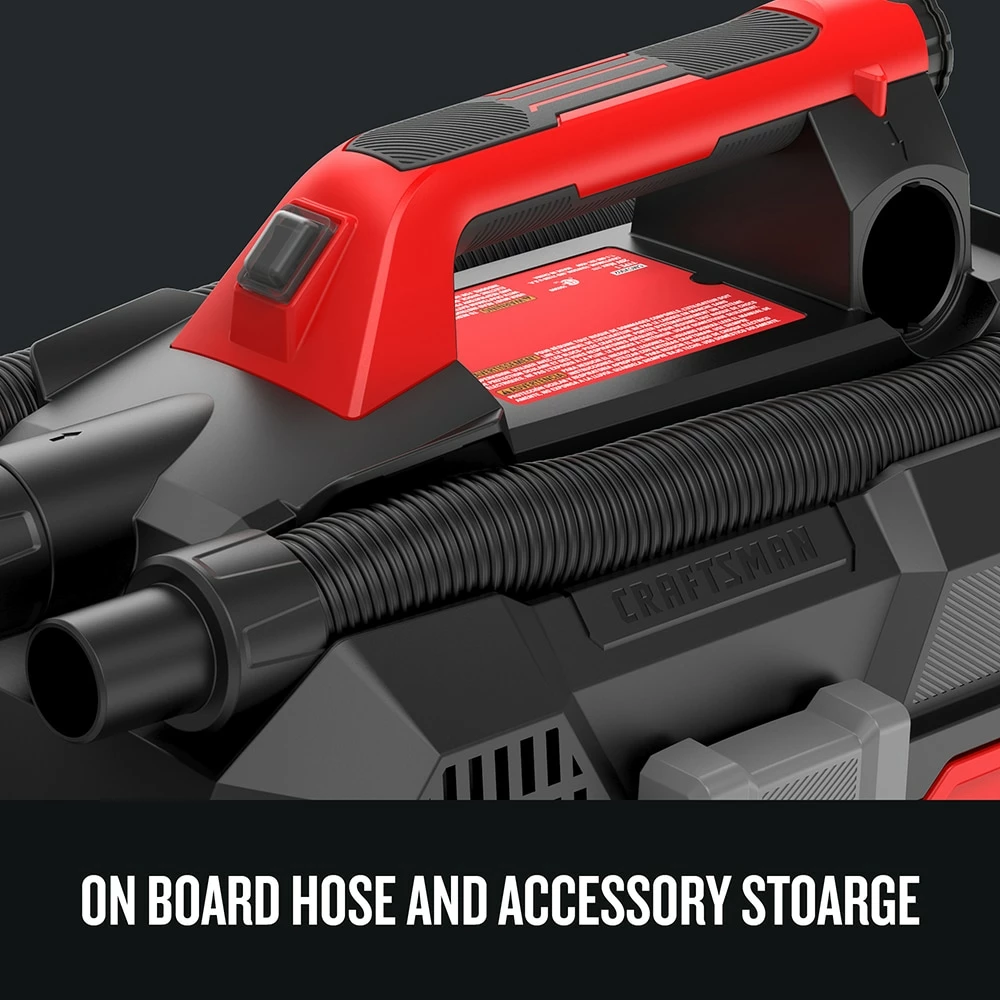 CRAFTSMAN Shop Vacuums V20 20-Volt Max 2-Gallon Cordless Portable Wet/Dry Shop Vacuum (Battery Not Included) 6 CRAFTSMAN Shop Vacuums V20 20-Volt Max 2-Gallon Cordless Portable Wet/Dry Shop Vacuum (Battery Not Included) - Image 6