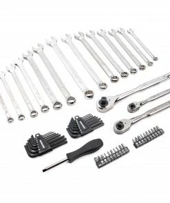 CRAFTSMAN Mechanics Tool Sets 150-Piece Standard (SAE) and Metric Combination Gunmetal Chrome Mechanics Tool Set (1/4-in; 3/8-in) -Craftsman Store 10053551