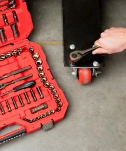 CRAFTSMAN Mechanics Tool Sets 150-Piece Standard (SAE) and Metric Combination Gunmetal Chrome Mechanics Tool Set (1/4-in; 3/8-in) -Craftsman Store 10053554