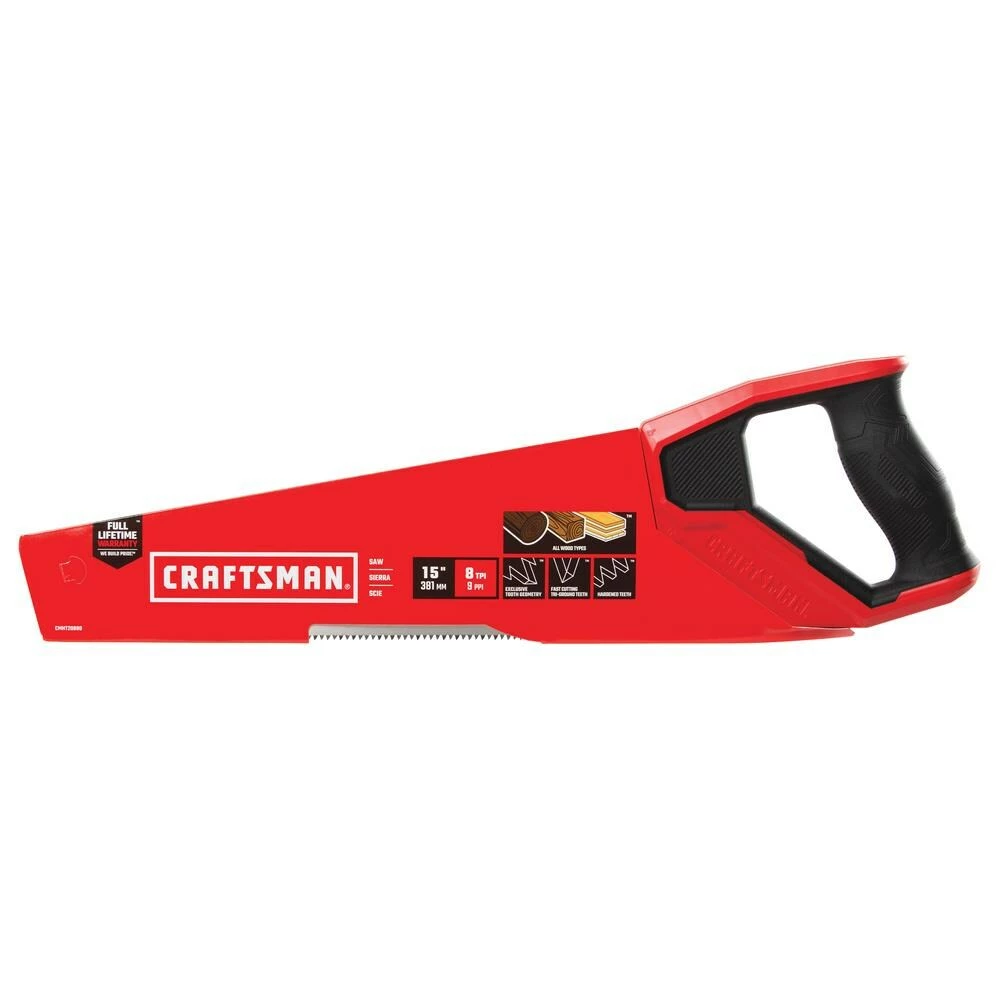 CRAFTSMAN Hand Saws 15-in Medium Cut Tooth Saw 4 CRAFTSMAN Hand Saws 15-in Medium Cut Tooth Saw - Image 4