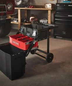 CRAFTSMAN Portable Tool Boxes 22-in 1-Drawer Black Plastic and Metal Wheels Lockable Tool Box 17 CRAFTSMAN Portable Tool Boxes 22-in 1-Drawer Black Plastic and Metal Wheels Lockable Tool Box -Craftsman Store 10151559