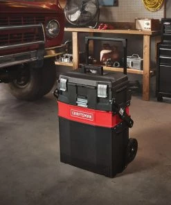 CRAFTSMAN Portable Tool Boxes 22-in 1-Drawer Black Plastic and Metal Wheels Lockable Tool Box 18 CRAFTSMAN Portable Tool Boxes 22-in 1-Drawer Black Plastic and Metal Wheels Lockable Tool Box -Craftsman Store 10151560