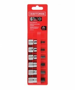 CRAFTSMAN Driver Sockets & Sets 6-Piece 3/8-in Drive Set Hex Bit Metric Driver Socket Set -Craftsman Store 10160738