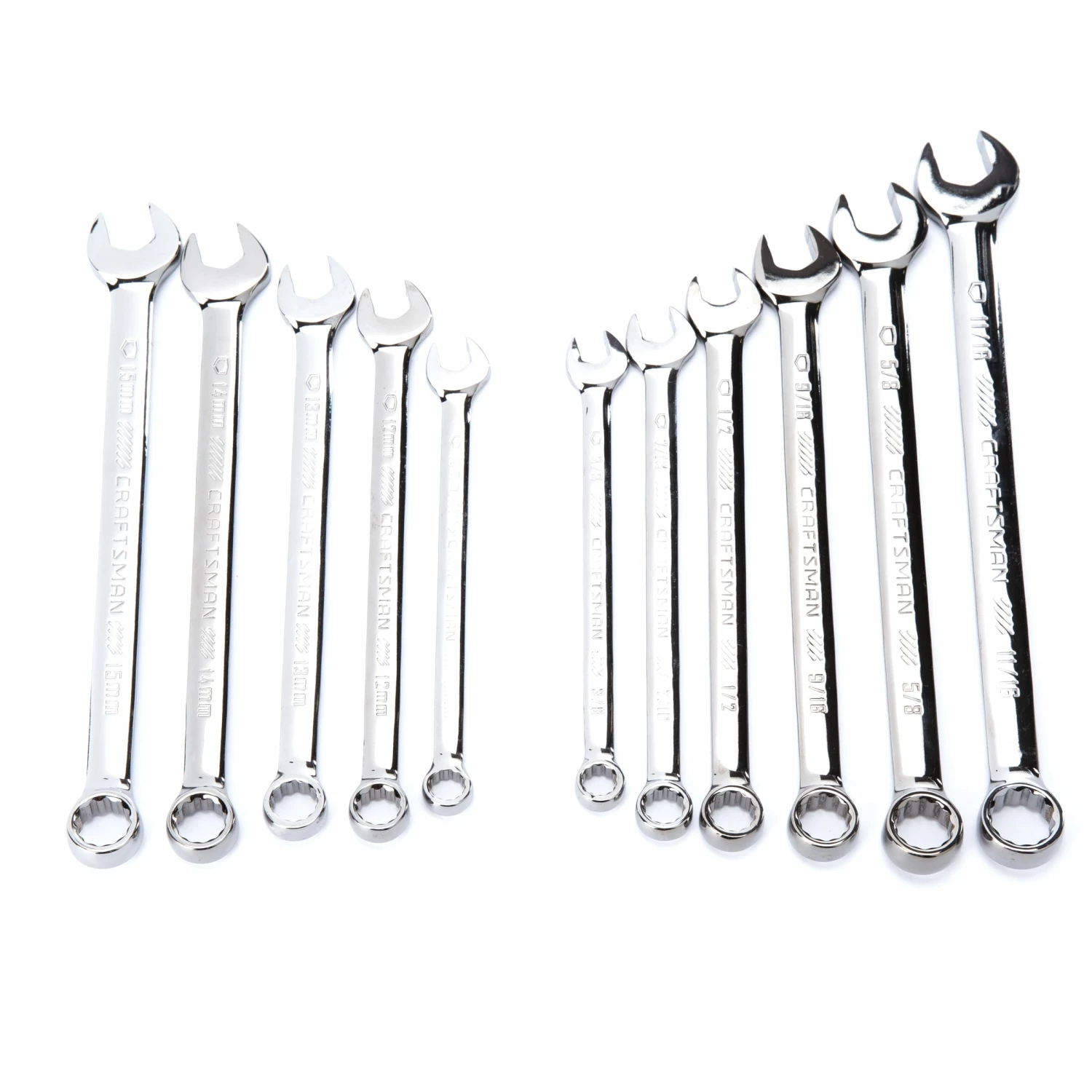 CRAFTSMAN Mechanics Tool Sets 121-Piece Standard (SAE) and Metric Combination Gunmetal Chrome Mechanics Tool Set (1/4-in; 3/8-in) 4 CRAFTSMAN Mechanics Tool Sets 121-Piece Standard (SAE) and Metric Combination Gunmetal Chrome Mechanics Tool Set (1/4-in; 3/8-in) - Image 4