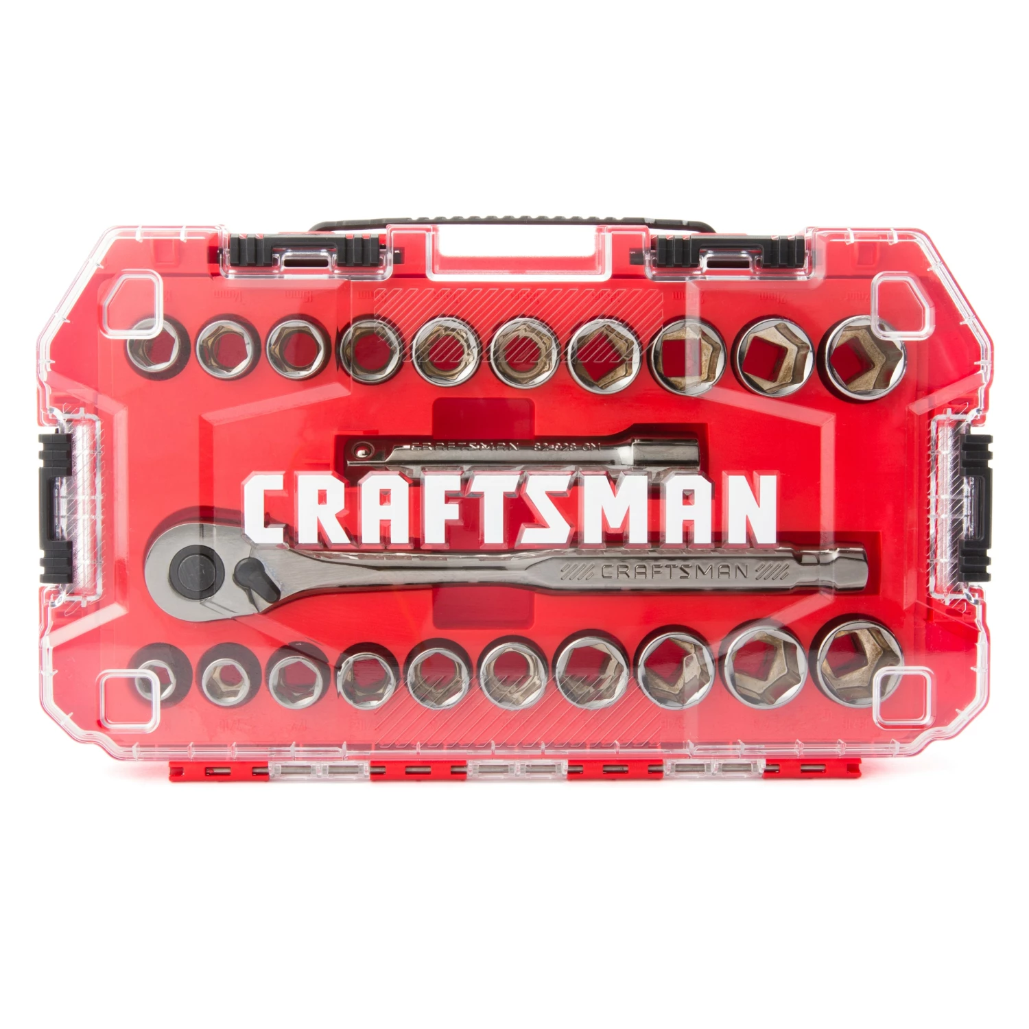CRAFTSMAN Mechanics Tool Sets 22-Piece Standard (SAE) and Metric Combination Gunmetal Chrome Mechanics Tool Set 2 CRAFTSMAN Mechanics Tool Sets 22-Piece Standard (SAE) and Metric Combination Gunmetal Chrome Mechanics Tool Set - Image 2