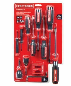CRAFTSMAN Screwdrivers 12-Piece Bi-material Handle Set Screwdriver Set -Craftsman Store 10383575