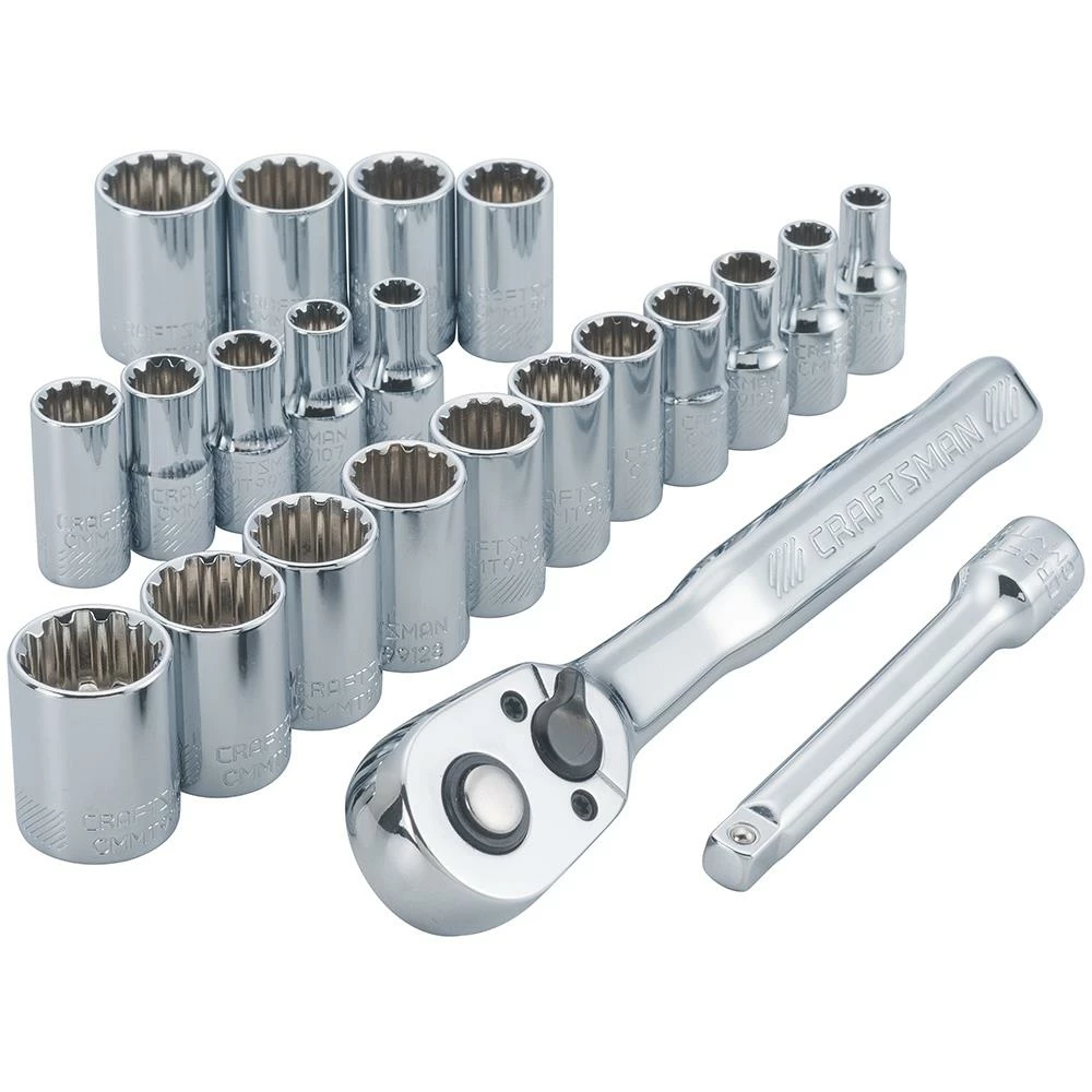 CRAFTSMAN Ratchets & Ratchet Sets 22-Piece 72-Tooth 1/4-in Drive Quick-release Standard Ratchet Set 1 CRAFTSMAN Ratchets & Ratchet Sets 22-Piece 72-Tooth 1/4-in Drive Quick-release Standard Ratchet Set