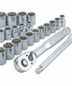 CRAFTSMAN Ratchets & Ratchet Sets 22-Piece 72-Tooth 3/8-in Drive Quick-release Standard Ratchet Set