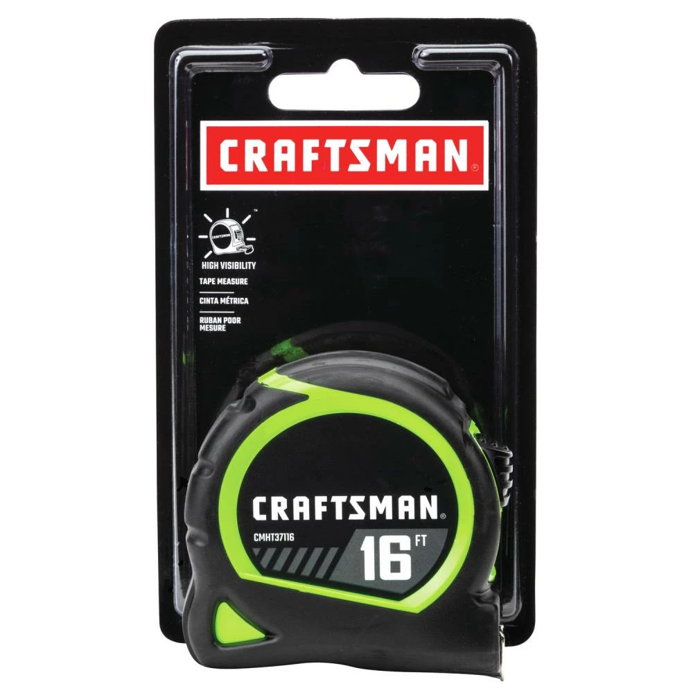 CRAFTSMAN Tape Measures HI-VIS 16-ft Tape Measure 4 CRAFTSMAN Tape Measures HI-VIS 16-ft Tape Measure - Image 4