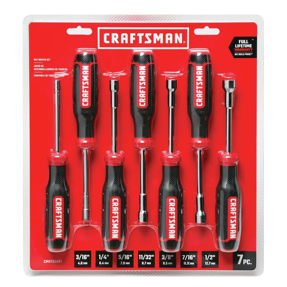CRAFTSMAN Nut Driver Sets 7-Piece Spline Nut Driver Set 5 CRAFTSMAN Nut Driver Sets 7-Piece Spline Nut Driver Set - Image 5