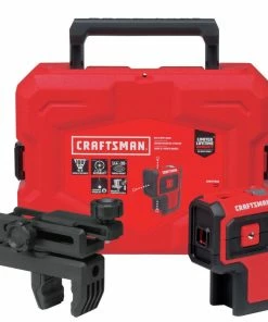 CRAFTSMAN Laser Levels 100-ft Red Beam Self-Leveling Line Generator 3 Spot Laser Level Kit with Plumb Points with Hard Case 14 CRAFTSMAN Laser Levels 100-ft Red Beam Self-Leveling Line Generator 3 Spot Laser Level Kit with Plumb Points with Hard Case -Craftsman Store 10464573