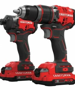 CRAFTSMAN Power Tool Combo Kits V20 2-Tool 20-Volt Max Brushless Power Tool Combo Kit with Soft Case (2-Batteries Included and Charger Included) -Craftsman Store 10475827